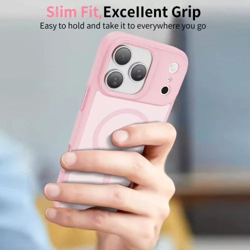 Tech-protect magmat magsafe iPhone 17 Pro matte pink védőtok