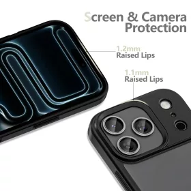 Tech-protect magmat iPhone 17 Pro matt fekete telefontok