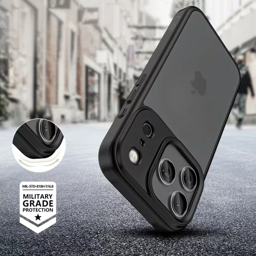 Tech-protect magmat iPhone 17 Pro matt fekete telefontok