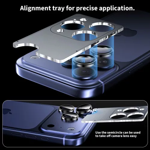 Tech-Protect Camring Fit+ kameravédő iPhone 14 Pro / Max / 15 Pro / Max / 16 Pro / Max / 17 Pro / Max kozmikus narancs