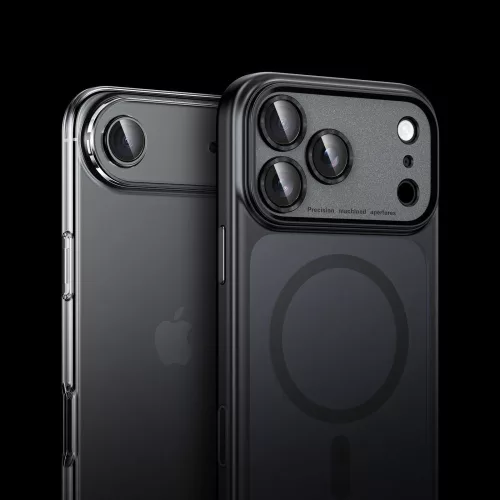 Tech-Protect Camring Fit+ kameravédő iPhone 14 Pro / Max / 15 Pro / Max / 16 Pro / Max / 17 Pro / Max kozmikus narancs