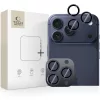Tech-Protect Camring Fit+ kameravédő iPhone 14 Pro / Max / 15 Pro / Max / 16 Pro / Max / 17 Pro / Max sötétkék