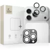 Tech-Protect Camring Fit+ kamera védőkeret iPhone 14 Pro / Max / 15 Pro / Max / 16 Pro / Max / 17 Pro / Max ezüst
