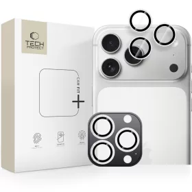   Tech-Protect Camring Fit+ kamera védőkeret iPhone 14 Pro / Max / 15 Pro / Max / 16 Pro / Max / 17 Pro / Max ezüst