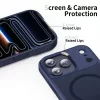 Tech-protect magmat magsafe iPhone 17 Pro matt sötétkék