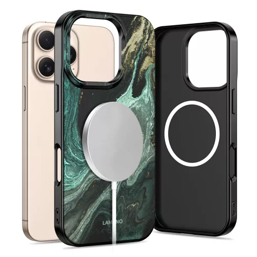 Tech-protect lamano magsafe iPhone 16 Pro Max védőtok verde aura