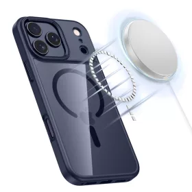   Tech-protect magmat magsafe iPhone 17 Pro mélykék/átlátszó
