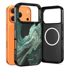 Tech-protect lamano magsafe iPhone 17 Pro Max zöld aura tok