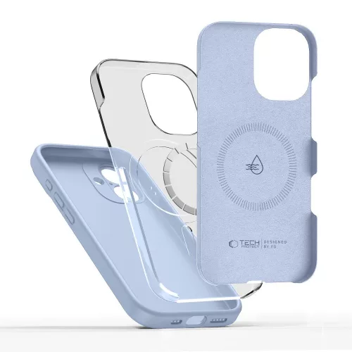Tech-protect silicone magsafe iphone 17 köd kék