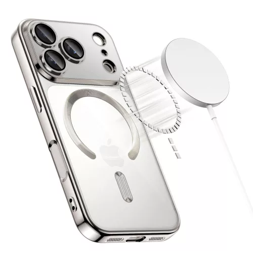 Tech-protect magflex magsafe iPhone 17 Pro Max fényes ezüst - 