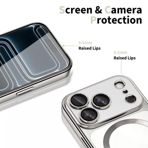Tech-protect magflex magsafe iPhone 17 Pro Max fényes ezüst - 