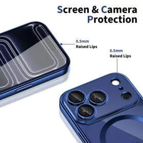   Tech-protect magflex magsafe iPhone 17 Pro tok - fényes deep blue -