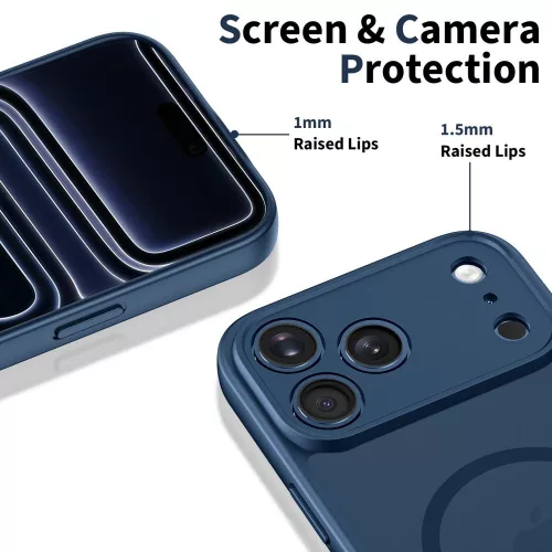 Tech-protect basicmag magsafe iPhone 17 Pro Max tok matte mélykék