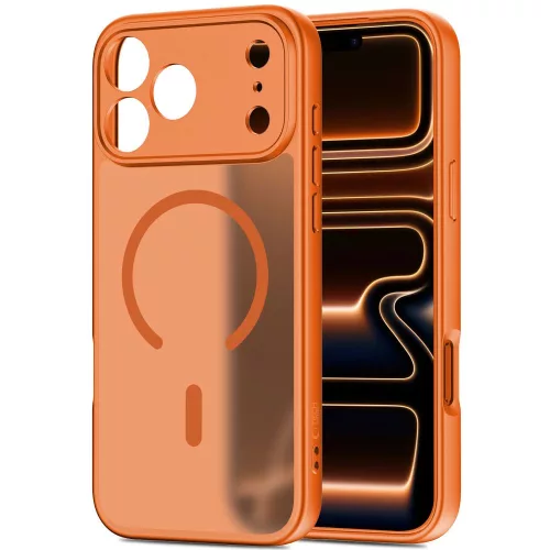 Tech-protect basicmag magsafe iPhone 17 Pro mátt kozmikus narancs tok