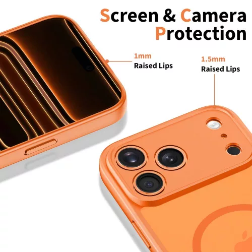 Tech-protect basicmag magsafe iPhone 17 Pro mátt kozmikus narancs tok