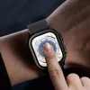 Tech-Protect Glass Ring Apple Watch üvegfólia (2 db) - 49 mm - fekete