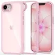 Tech-protect magmat iphone 16e / 17e hátlap - soft pink/clear
