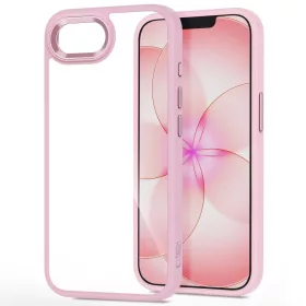   Tech-protect magmat iphone 16e / 17e hátlap - soft pink/clear