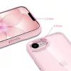 Tech-protect magmat iphone 16e / 17e hátlap - soft pink/clear
