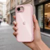 Tech-protect magmat iphone 16e / 17e hátlap - soft pink/clear
