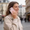 Tech-protect magmat iphone 16e / 17e hátlap - soft pink/clear