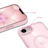 Tech-protect magmat magsafe iphone 16/17 soft pink/clear tok