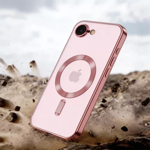 Tech-protect magflex magsafe iphone 16/17 védőtok rose gold