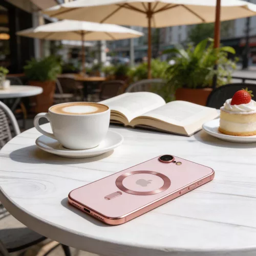 Tech-protect magflex magsafe iphone 16/17 védőtok rose gold
