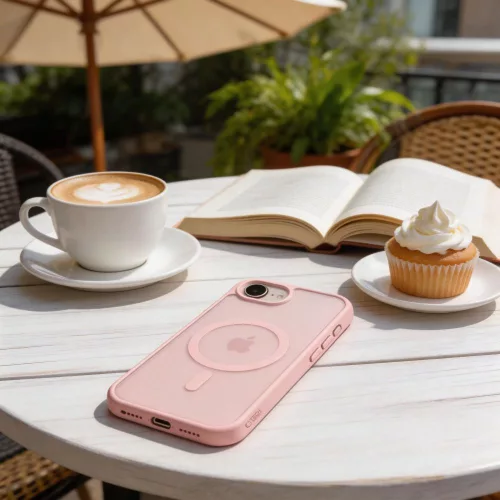 Tech-protect basicmag magsafe iphone 16/17 matte soft pink