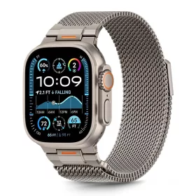   Tech-Protect Milano Vanguard Apple Watch szíj 44/45/46/49 mm - titán