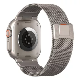   Tech-Protect Milano Vanguard Apple Watch szíj 44/45/46/49 mm - titán