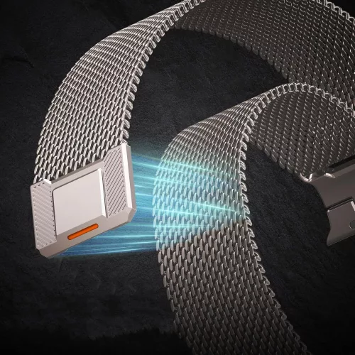 Tech-Protect Milano Vanguard Apple Watch szíj 44/45/46/49 mm - titán