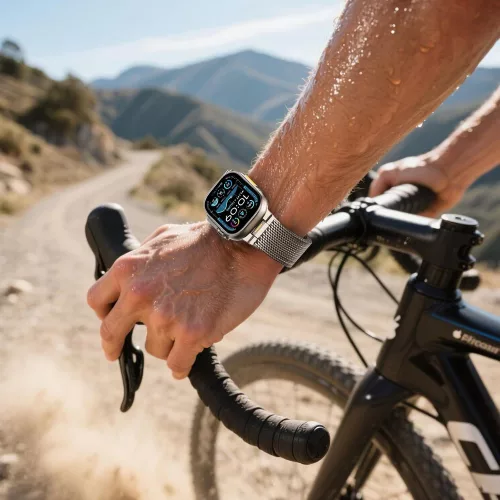Tech-Protect Milano Vanguard Apple Watch szíj 44/45/46/49 mm - titán