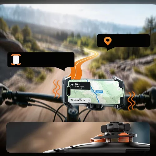 Tech-protect v7 universal bike & motorcycle mount fekete