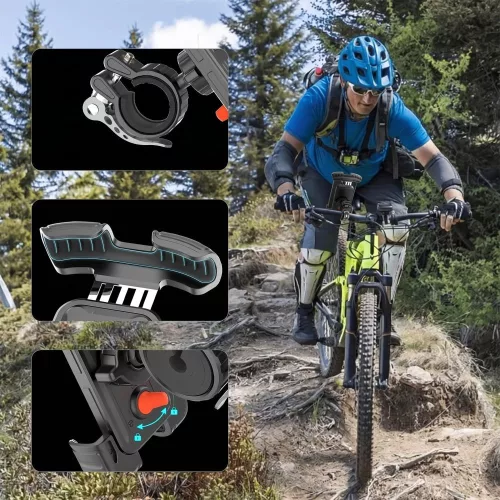 Tech-protect v7 universal bike & motorcycle mount fekete