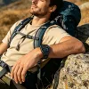 Tech-Protect Nylon Elite Apple Watch szíj 44/45/46/49 mm - fekete/narancssárga