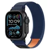 Tech-Protect Nylon Elite Apple Watch szíj 44/45/46/49 mm - sötétkék/narancssárga