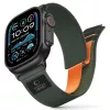 Tech-Protect Nylon Elite Apple Watch szíj 44/45/46/49 mm - zöld/narancssárga