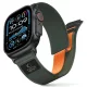 Tech-Protect Nylon Elite Apple Watch szíj 44/45/46/49 mm - zöld/narancssárga