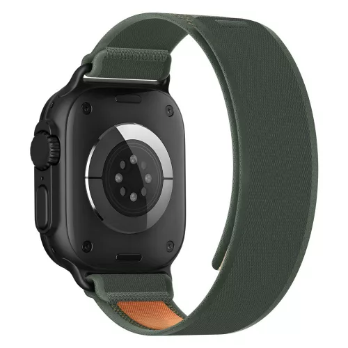Tech-Protect Nylon Elite Apple Watch szíj 44/45/46/49 mm - zöld/narancssárga