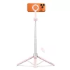 Tech-protect l10s magsafe bluetooth selfie stick tripod rózsaszín/szürke