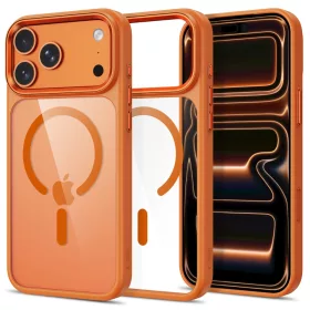   Tech-Protect MagMat MagSafe CC tok, Apple iPhone 17 Pro / 18 Pro - Cosmic Orange Clear