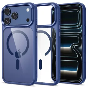   Tech-Protect MagMat MagSafe CC tok, Apple iPhone 17 Pro / 18 Pro - Deep Blue Clear