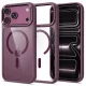 Tech-Protect MagMat MagSafe CC tok, Apple iPhone 17 Pro / 18 Pro - Dark Cherry Clear