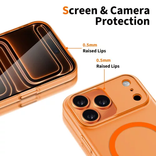 Tech-protect magslim magsafe iPhone 17 Pro Max tok - matt/cosmic orange