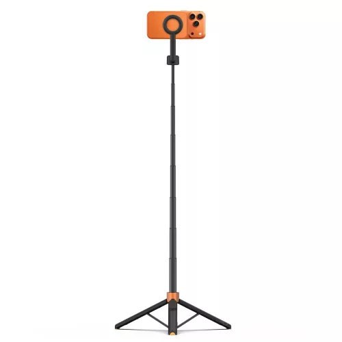 Tech-protect l10s magsafe bluetooth selfie stick tripod fekete/narancs