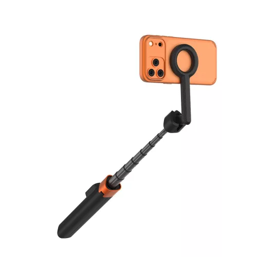 Tech-protect l10s magsafe bluetooth selfie stick tripod fekete/narancs