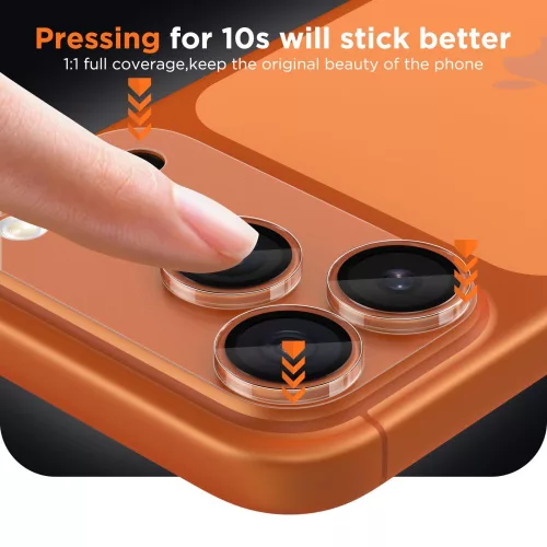 Tech-protect camfull fit+ iPhone 17 Pro kamera védő tok - matt clear