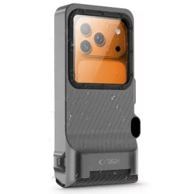   Tech-Protect IPX8 PRO univerzális vízálló tok - szürke/fekete