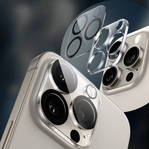 Tech-protect cam fit+ kameravédő üveg iphone 16e / 17e számára - átlátszó